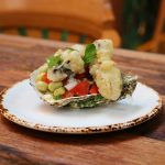 RECETA: OSTRAS EN TEMPURA CON «EMPEDRAT» DE HABITAS